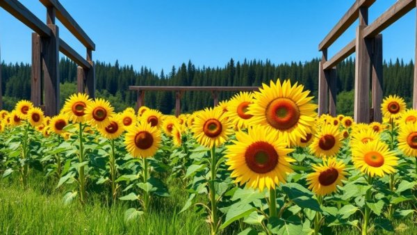 New Jersey sunflower season captured with vibrant sunflowers framed.