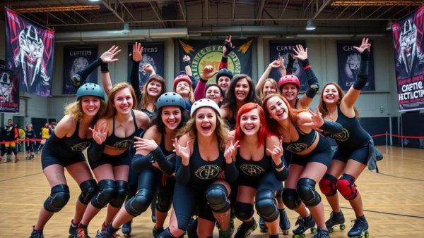 Garden State Roller Derby Cryptids Clash poster with players