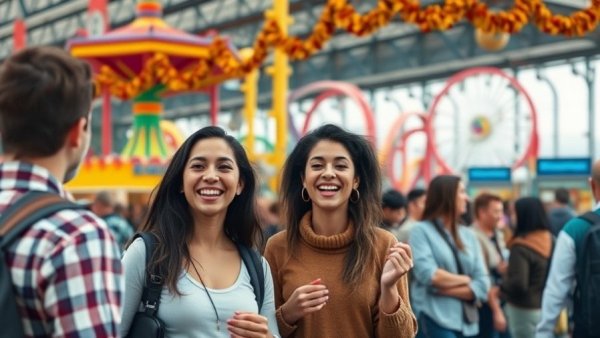 Job seekers at Six Flags Great Adventure fall hiring event.