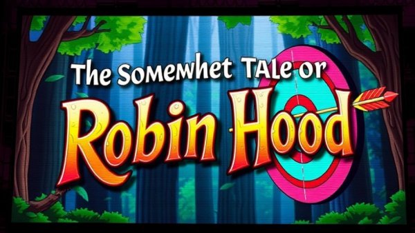 Theatrical poster titled 'The Somewhat True Tale of Robin Hood' set in a forest.
