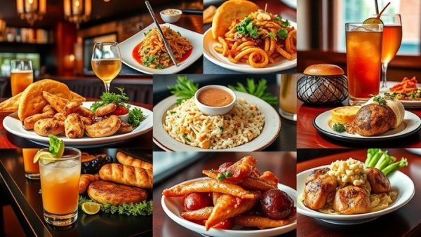 Delicious variety from best Jersey Shore restaurants, cuisine collage.