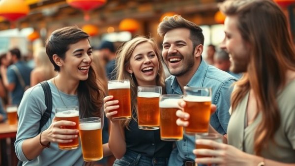 Group enjoying at New Jersey Beer and Wine Festivals