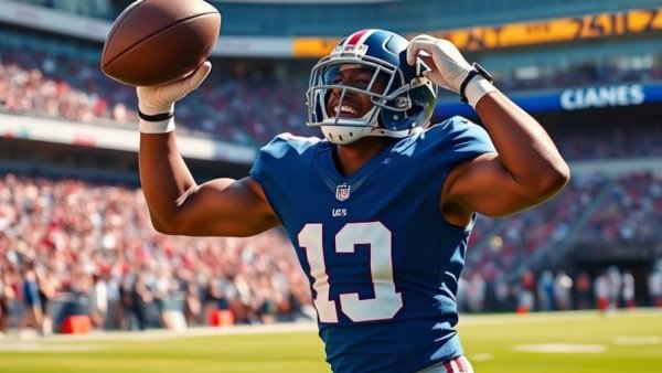 Odell Beckham Jr. in Giants uniform on roster, joyful on field