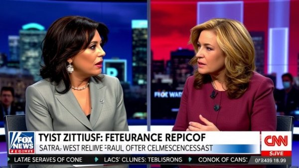 Discussion on CNN about voter fraud with two women in split-screen.