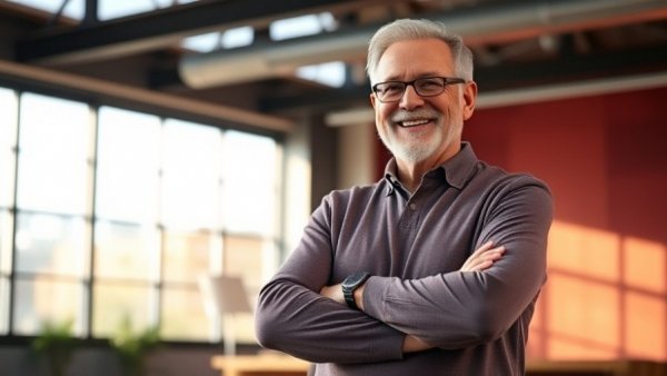 In Conversation with Tony Danza, confident man smiling indoors