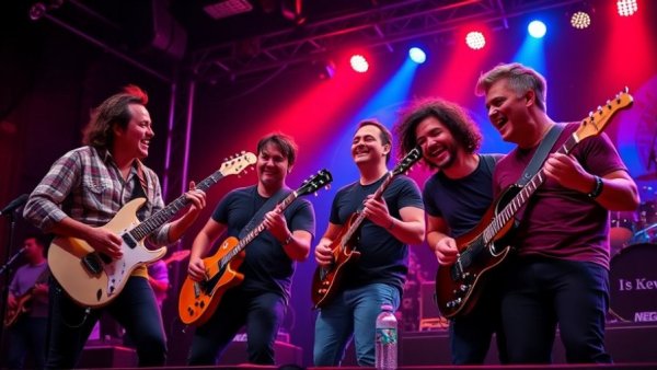 New Jersey concerts with musicians interacting on stage.