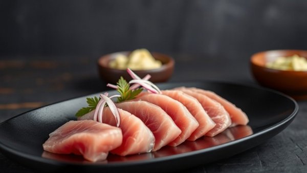Tuna sashimi display at coming soon restaurants NJ