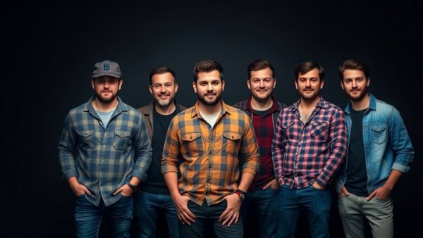 Bob Dylan tribute band NJ posing confidently in casual attire.