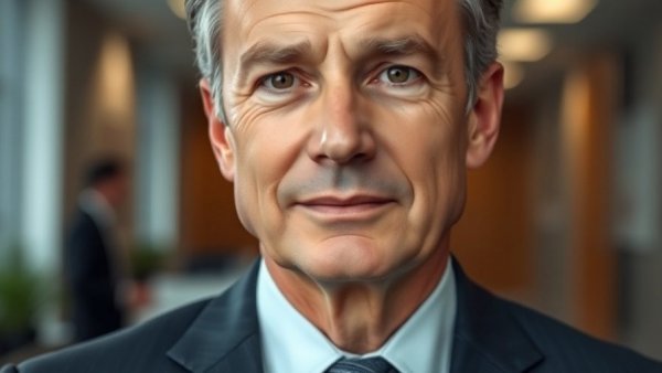 Professional portrait of a middle-aged man in a suit.
