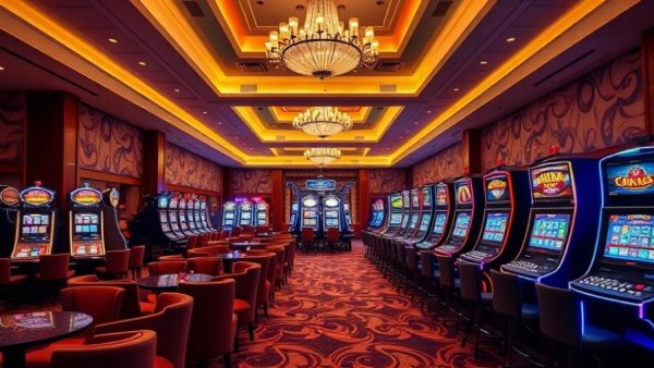Ocean Casino Resort expansion features elegant lounge with slot machines