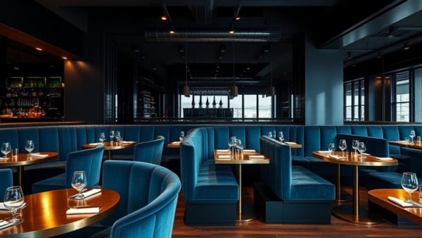 Il Vero Westwood NJ restaurant elegant interior with luxurious seating