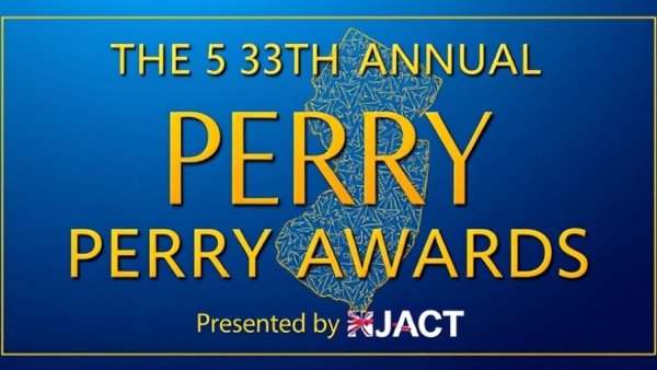 New Jersey theater Perry Awards event poster with NJACT logo.