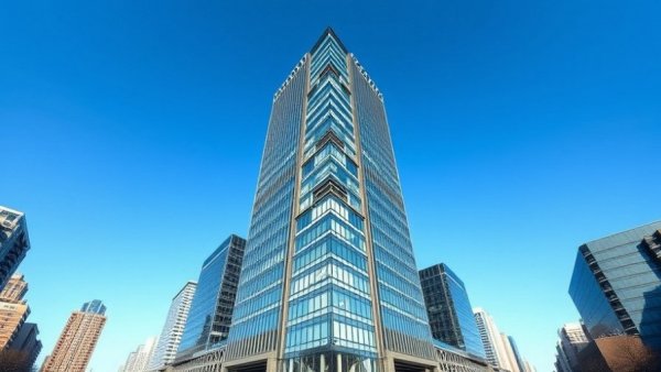 Modern corporate building representing job opportunities in New Jersey.