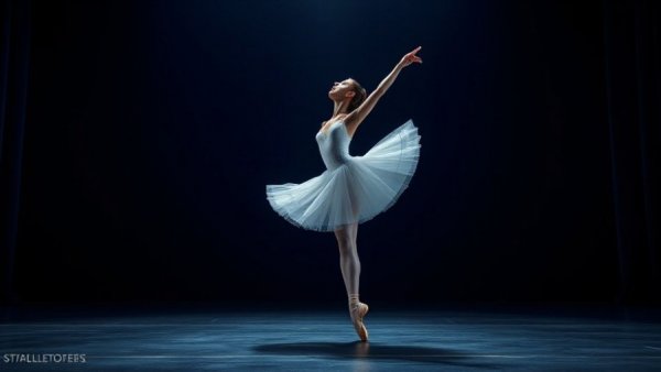 Elegant ballet dancer at Swan Lake ballet in New Jersey