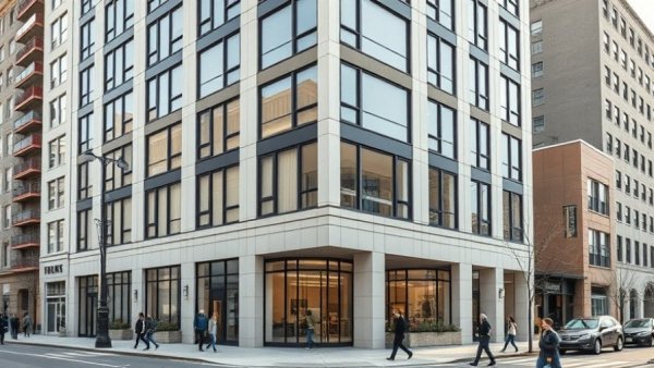 Jersey City new construction modern building exterior daytime