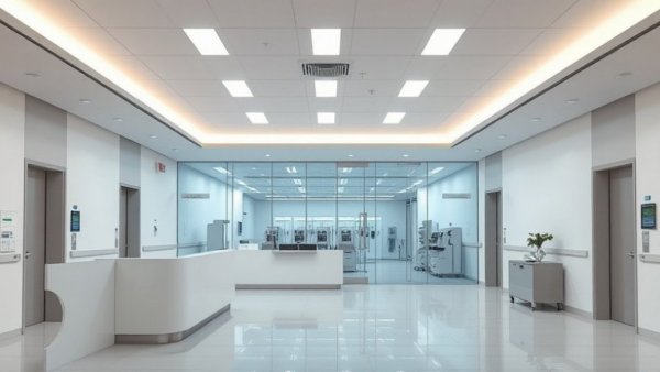 Oncology research NJ hospital reception area with modern design.