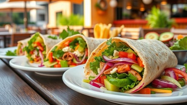 Delicious wraps and salads during Hoboken Restaurant Week 2026