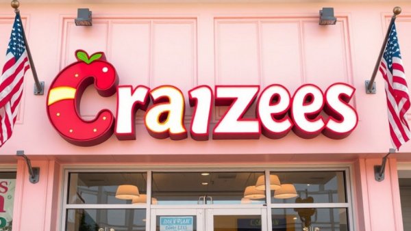 Colorful Crazees Rumson NJ ice cream shop sign with playful decor.