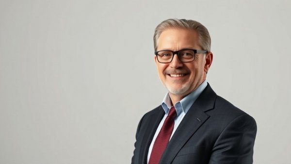 Professional portrait in suit, New Jersey weather monitoring theme