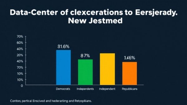 Graph showing New Jersey energy challenges and political opinions on data centers.