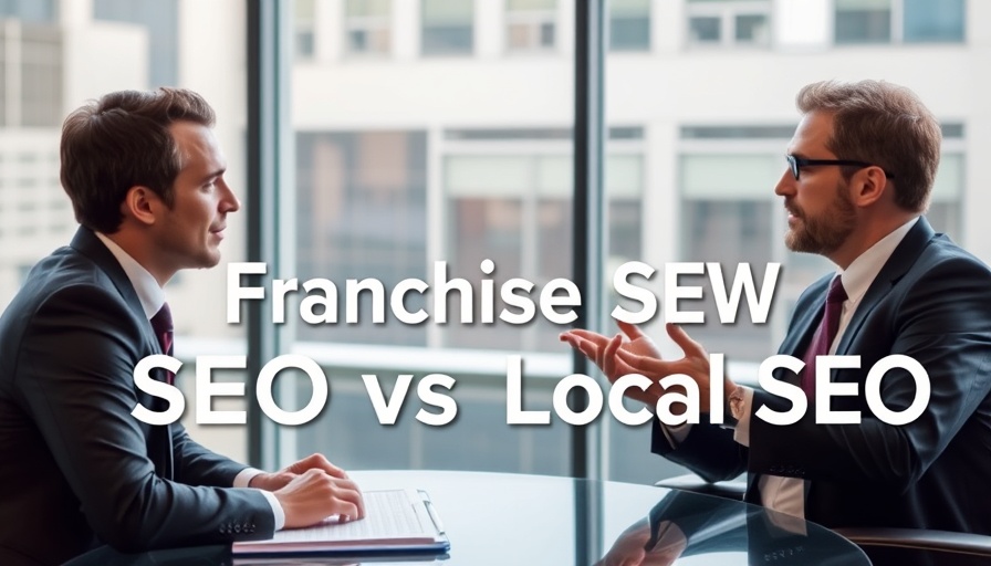 Franchise SEO vs Local SEO discussion in business setting.