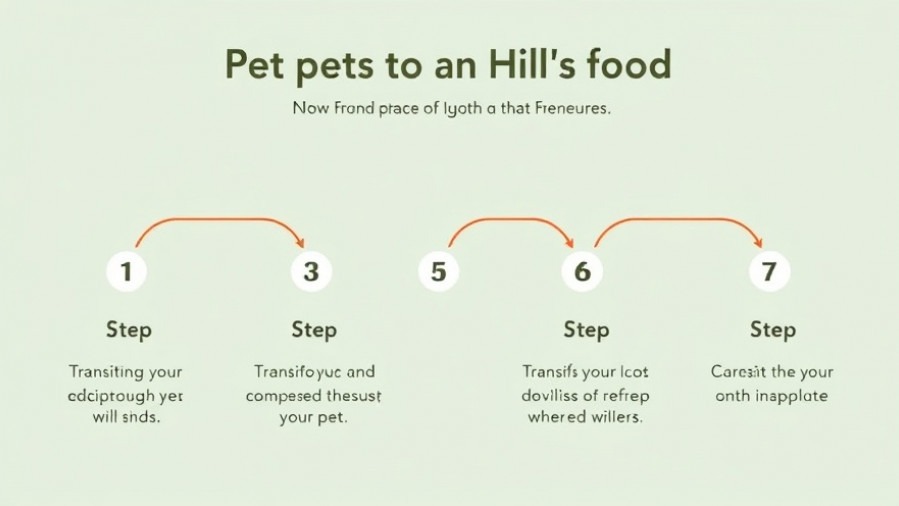 Informative graphic on canine nutrition for transitioning pets to Hill's food.