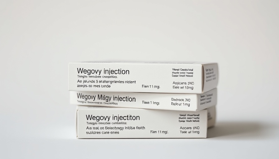 Close-up of Wegovy injection boxes highlighting the 1 mg dosage.