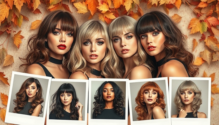 Stylish layered wigs for fall showcased in a collage of images.