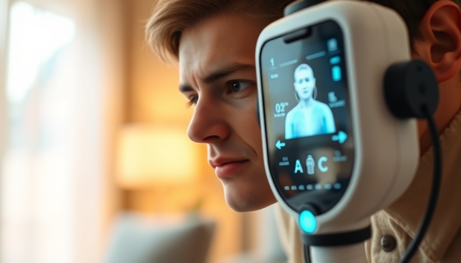 TytoCare telehealth diagnostics device being used at home.