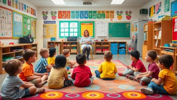 Elementary school class illustrating Florida voucher funding issues.