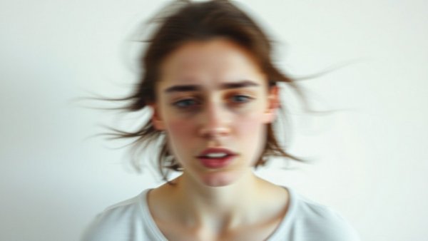 Healing Inner Pain: Blurred portrait expressing inner struggle.