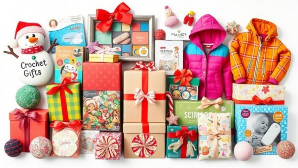 2025 Holiday Gift Guide for Kids featuring colorful toys and clothes.