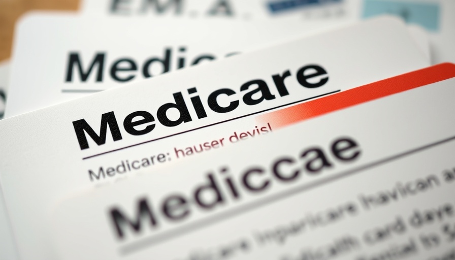 Close-up of Medicare cards highlighting 2025 policy details.