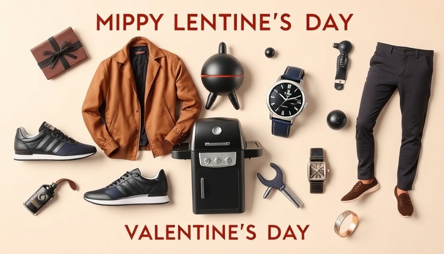 Valentine's Day Gift Ideas for Him in a stylish collage.