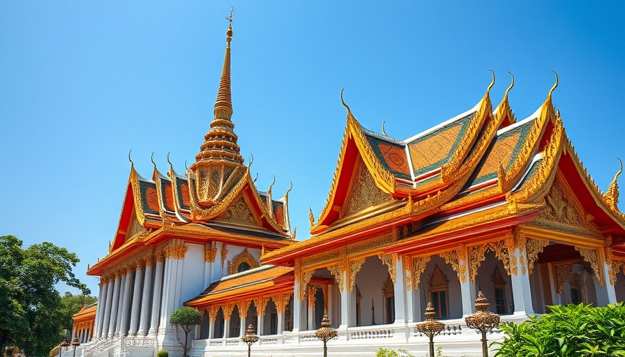 Majestic Grand Palace view in a Bangkok itinerary.