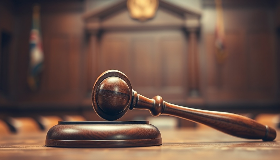 Close-up of a wooden gavel in a courtroom for Florida homeowners.