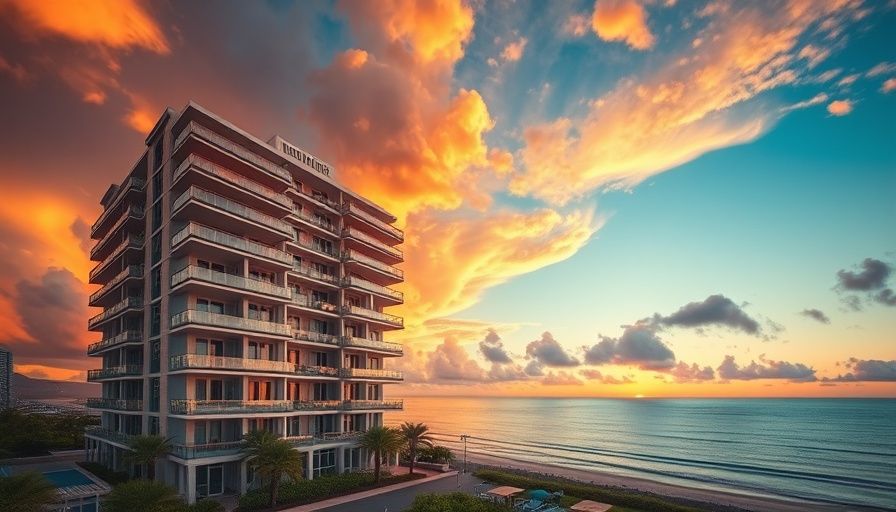 North Bay Village real estate, beachfront property at sunset.