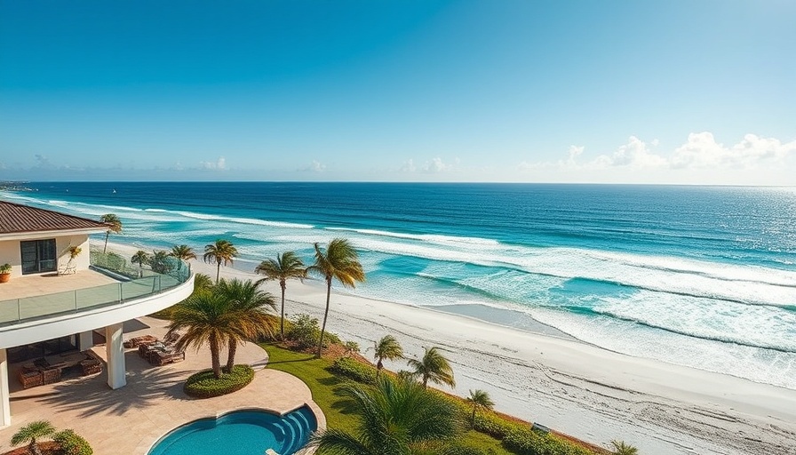 Luxurious Florida beachfront real estate with ocean view