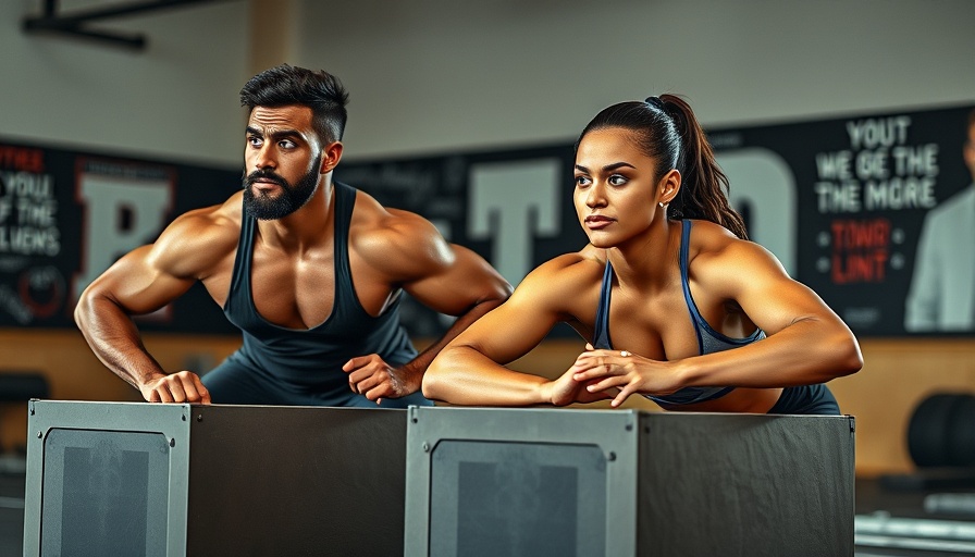 People exercising in the gym, performing box squats.