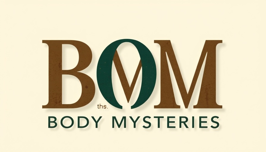 Minimalistic BM logo with 'Body Mysteries' text design.