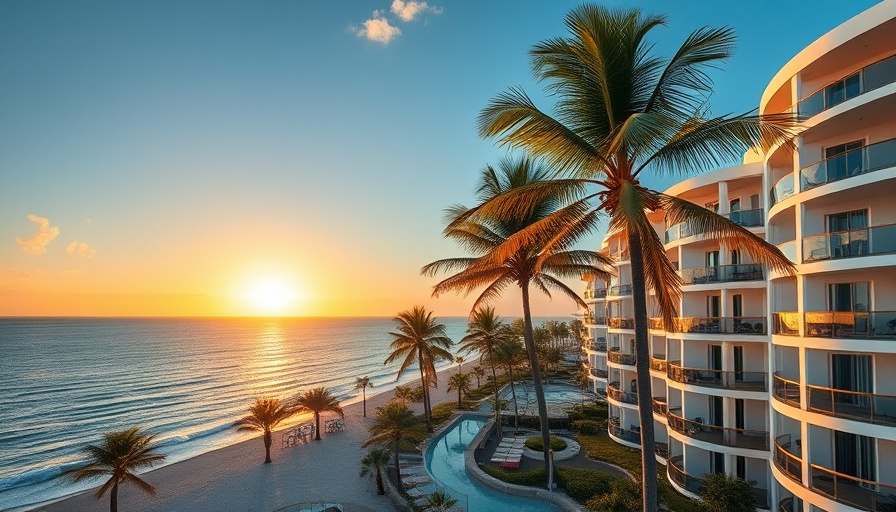 Luxurious Palm Beach County condos at sunset