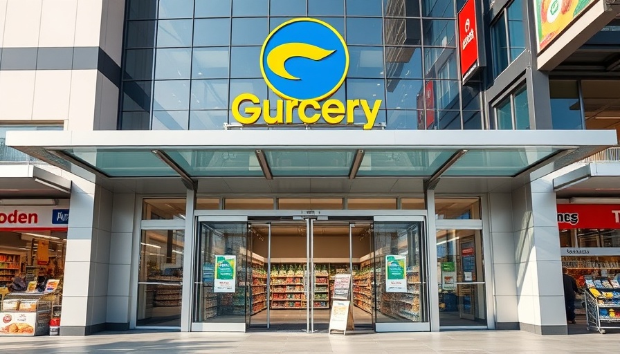 Modern store entrance with logo at Coconut Crossing Palm Beach Gardens