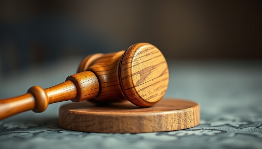 Close-up of a wooden gavel symbolizing legal issues with deceptive liens by MV Realty in Florida.