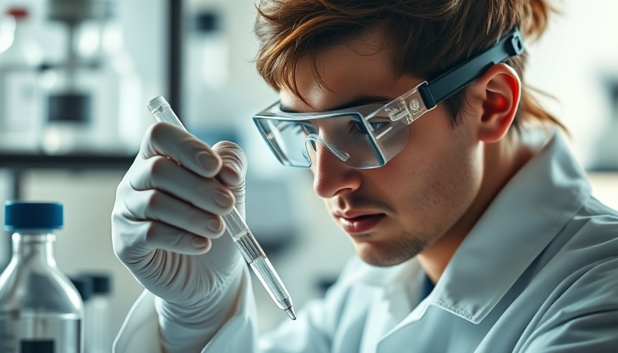 Scientist in lab using pipette during Zeo Scientifix drug approval process.