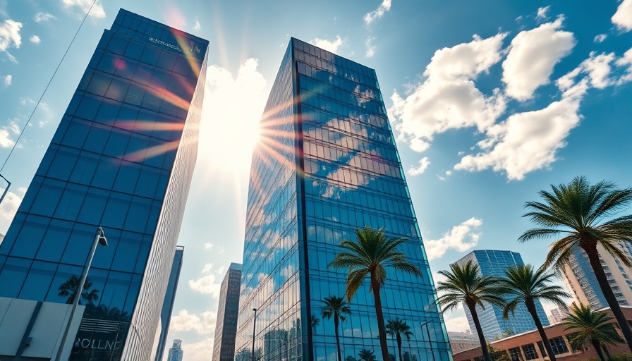 Morgan Stanley Lease Renewal Aventura depicted by a modern corporate building.