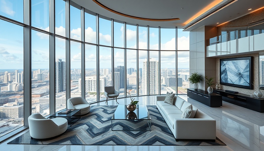 Miami-Dade luxury condo sales interior with city view.