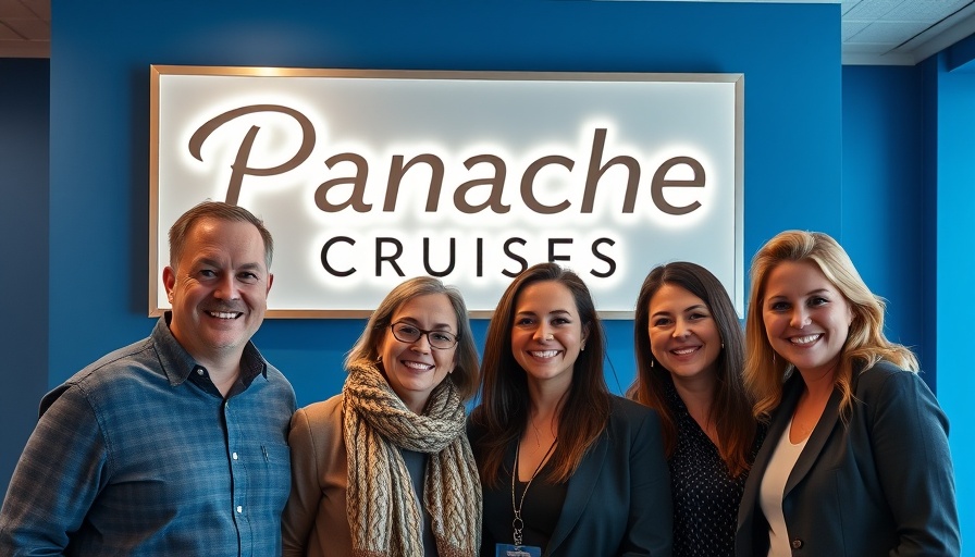 Panache Cruises team raising funds for Reuben's Retreat in office.