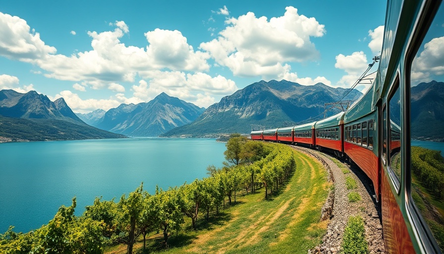 Scenic train journey by lake, Best New Rail Holidays 2025.