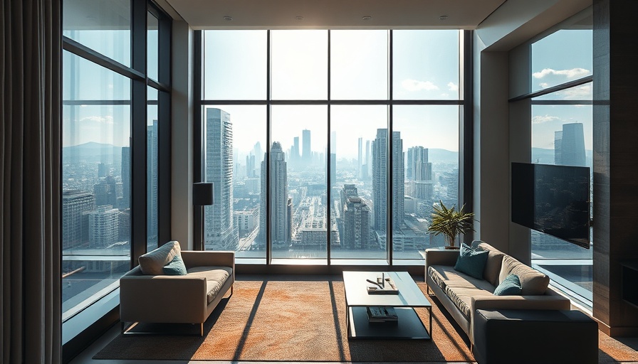 Modern hotel room with city view at Hyatt Milestone Rewards.