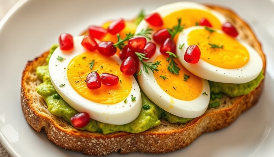 Easy Meal Preparation for Homeowners with avocado toast topped with eggs.